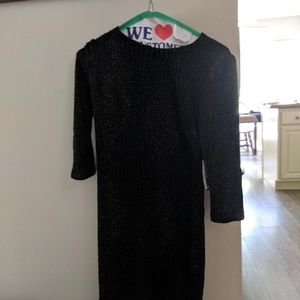 Black and Copper evening gown